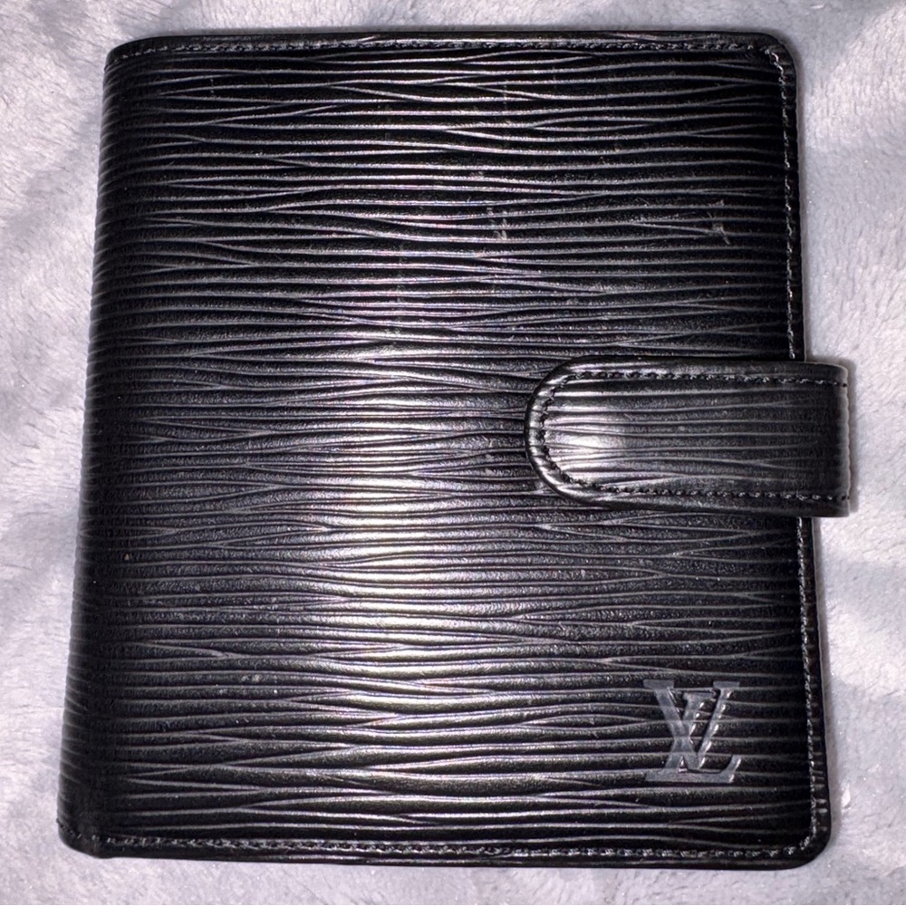 Louis Vuitton Black Epi Leather Compact Wallet